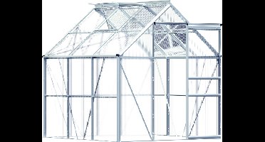 Gardebruk Aluminium Kas 3,6m² - incl. 1 Raam & Regengoot - 190x190cm