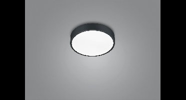 LED Plafondlamp - Plafondverlichting - Torna Wilson - 28W - Aanpasbare Kleur - Dimbaar - Rond - Mat Zwart - Aluminium