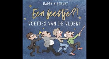 Depesche - Pop up muziekkaart met licht en de tekst "Happy Birthday Een feestje?! Voetjes ..." - mot. 024