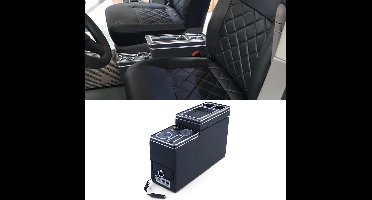 Middenconsole Geschikt Voor Vw Transporter T5 T6 Bekerhouder Organizer Opbergen Armsteun Opbergvak Met USB