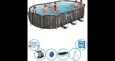 Bestway Zwembad Power Steel - Inclusief accessoires - 610x366x122 cm