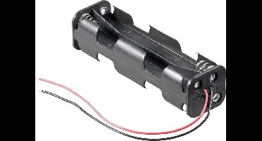 Batterijhouder voor 8 AA-batterijen - kabel met open einde - versie 2