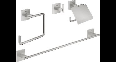 GROHE Start Cube Accessoireset 4-in-1 - Supersteel (RVS look) 41115DC0
