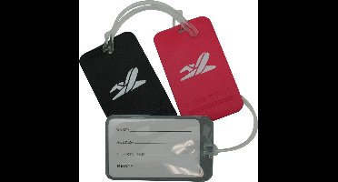 Benson Kofferlabel - universeel - met adreslabel - kleurenmix - stevig materiaal