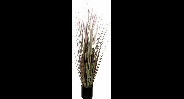 Mica Decorations Kunstplant - gras / siergras - groen/paars - H120 x D60 cm