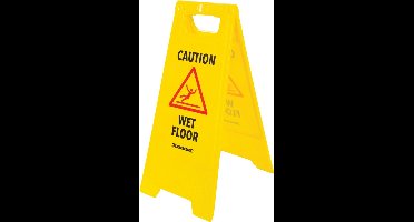 Silverline Waarschuwingsbord - Natte vloer - A-vorm - 29,5 x 61 cm - Felgekleurd