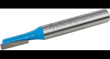 Silverline Rechte metrische groeffrees - gehard staal - TCT snijranden - 5 x 12 mm