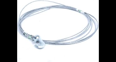 Topgear Lierkabel met Haak - 4 mm x 10 meter