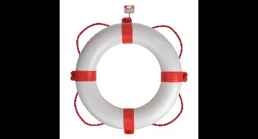 Seilflechter Reddingsboei - Ø 600 mm - Wit - Rood