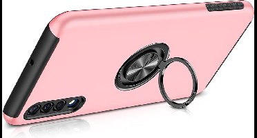 Hoesje Geschikt Voor Samsung Galaxy A30 hoesje Shockproof Armor case - back cover – TPU – Roze