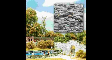 Busch - Dekopl. Schichtgestein H0/tt (Bu7421) - modelbouwsets, hobbybouwspeelgoed voor kinderen, modelverf en accessoires