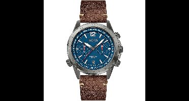 BOSS HB1513773 AERO - Polshorloge -  Leer - Bruin - Ø  44 mm