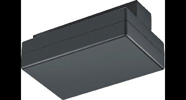Spanningsrail Voedingsconnector met Fasewisselaar - DUOLINE - 2 Fase - Mat Zwart