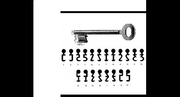 Nemef Bontebaard poortsleutel S91 Nr 3
