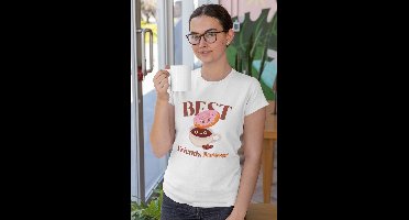 Shirt - Best friends forever - Wurban Wear | Grappig shirt | Koffie | Unisex tshirt | Koffiezetapparaat | Koffiebonen | Wit