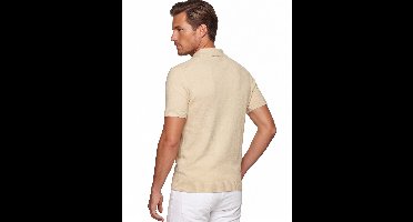 Baileys poloshirt korte mouw beige