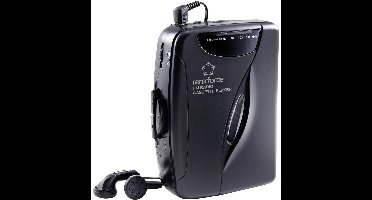 Renkforce RF-CP-150 Draagbare cassettespeler Zwart