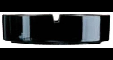 Zwarte Asbak - Glas - Ø 10,7 cm - 2 stuks