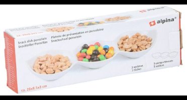Alpina Snackschaal 28 Cm Porselein Wit