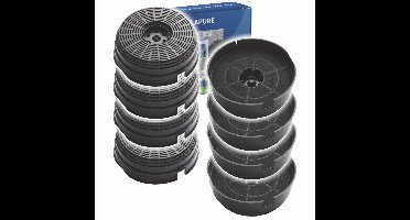 4x Koolstoffilter voor Indesit 484000008782 / AKB000