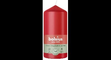 Bolsius Stompkaars Delicate Red Ø58 x 120 mm – 33 Branduren – 6 Stuks – Decoratieve Kaarsen