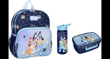 Bluey schoolset; rugzak en lunchset