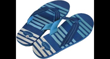 Slippers heren Gestreept - 42 - blauw