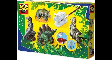 SES Creative – Gieten en Schilderen – Dino’s – met gietmallen, gips, verf en penseel – vanaf 5 jaar