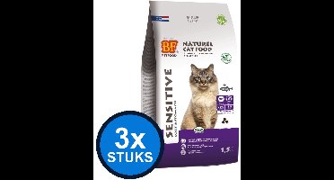 3x Biofood - Premium sensitive coat/stomach 1,5kg - Kattenvoer - 1.5 kg