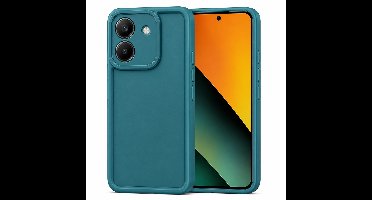 Geschikt voor Xiaomi Redmi Note 14 5G / Poco M7 Pro 5G Hoesje - Siliconen Matte Back Cover - Petrol Blauw