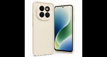 Geschikt voor Xiaomi Redmi Note 15 Pro 4G Hoesje - Siliconen Matte Back Cover - Creme