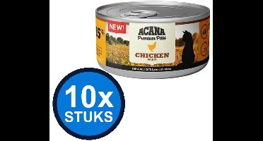 10x Acana - Premium Pate Cat Chicken - Kattenvoer Natvoer - 85 g