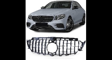 Sport Grill Voor Mercedes E Klasse W213 S213 Vanaf 2016 t/m 2020 Glans Zwart Amg GT Look Panamerica