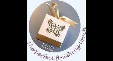 10 Vlinder Papier Doosjes - Goud en Wit