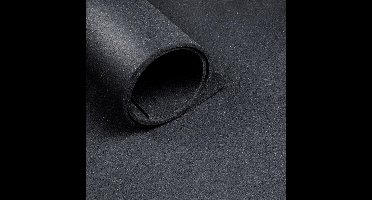 Sportvloer - Per strekkende meter - Breedte 1,25 m - Dikte 6 mm - Zwart