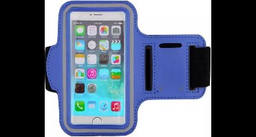Universele Sportarmband Voor Smartphones van 4.7 inch | Hardloop Armband voor Apple iPhone, Samsung Galaxy en andere Smartphones | Spatwaterdicht, Ultra Lichtgewicht, Top Kwaliteit, Neopreen | Kleur Lichtblauw