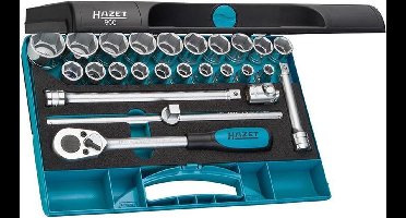 Hazet - Doppenassortiment met ratel 1/2 " 25-delig