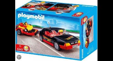 Playmobil Raceauto met Go-Kart - 4442