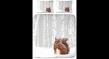 Papillon Milou - Dekbedovertrek - Lits-jumeaux - 240x200/220 cm + 2 kussenslopen 60x70 cm - Lichtgrijs