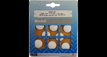 STARX  GLIJVOETJE ZELFKLEVEND 20MM WIT