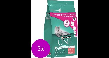 Purina One Adult Zalm&Granen - Kattenvoer - 3 x 1.5 kg
