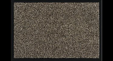MD Entree - Deurmat - Shannon - Beige - Vloerkleed - Met antislip - Wasbaar- Vocht absorberend - Hoge dichtheid 600gr/m2 - 40 x 60 cm