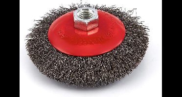 5 Stuks 125 mm Vlakke Staalborstel voor de Haakse Slijper met Gegolfd draad