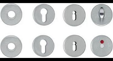 AXA Curve Binnendeur Klik Rozet Rond - Toilet