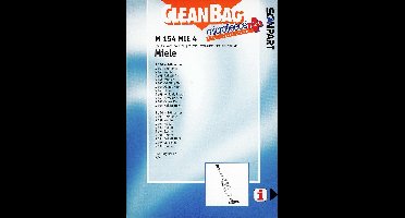 CleanBag stofzuigerzakken 4 stuks - Geschikt voor Miele S140-S168 S190-S198 Swing H1 - KK - Inclusief 1 filter - Alternatief