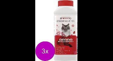 Versele-Laga Oropharma Deodo Geurverdrijver - Kattenbakreinigingsmiddelen - 3 x 750 g Aarbeiengeur