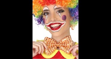 Vegaoo - Oranje strikje met glitters voor volwassenen