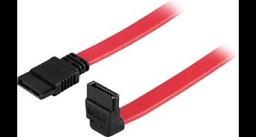 DELTACO SATA-10A, SATA / SAS-kabel, 1m, rood