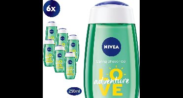 NIVEA SHOWER LOVE Aloe Douchegel 6 x 250ml - Voordeelverpakking