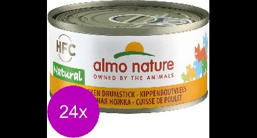 Almo Nature - Kippenbout - Kattenvoer - 24 x 70 g